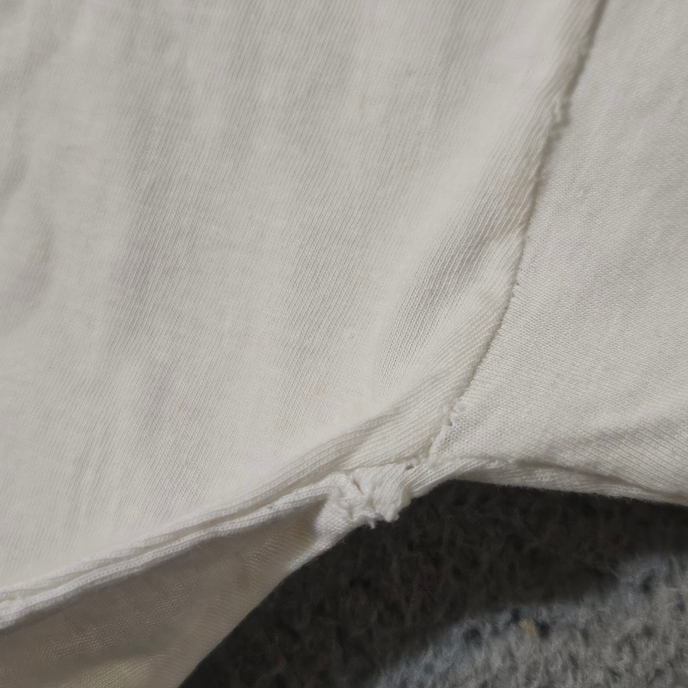 Vintage Good Morning Vietnam Saigon White T Shirt Movie Promo 70s Short Sleeve - Picture 10 of 10